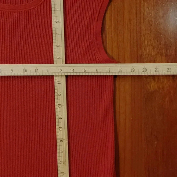Calvin Klein Cool Red Crew Neck Sleeveless Shell Sweater Vest Top XL - Picture 6 of 11